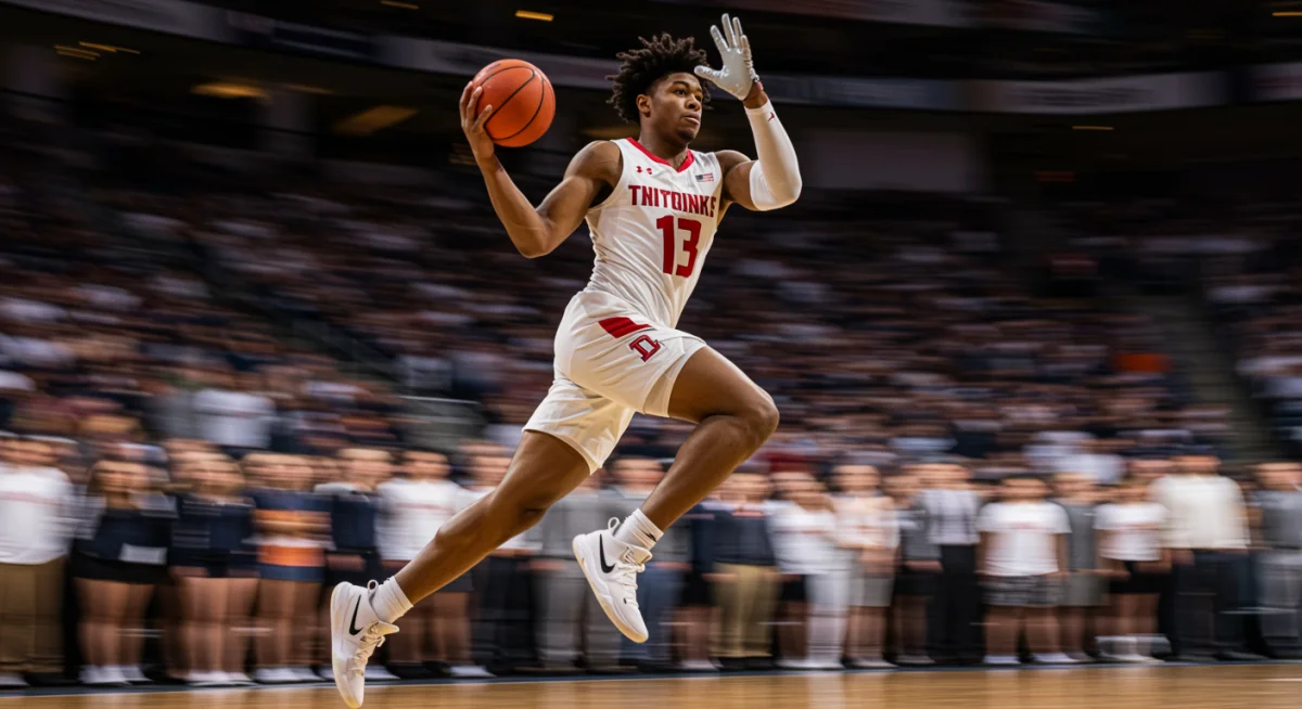 College athlete in motion representing transfer portal fluidity