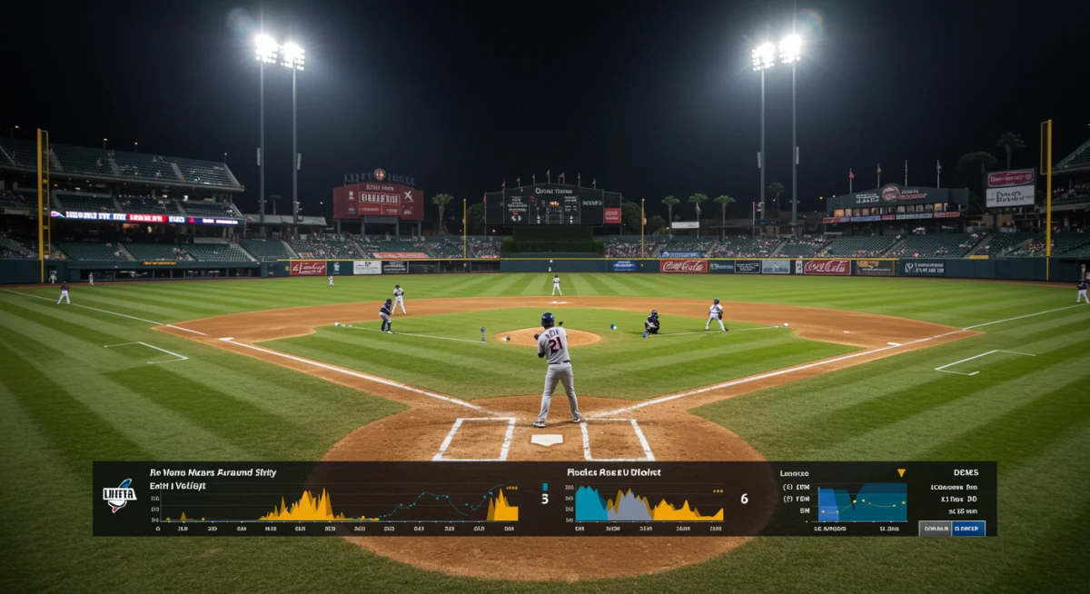 Advanced MLB analytics visualising player performance metrics.