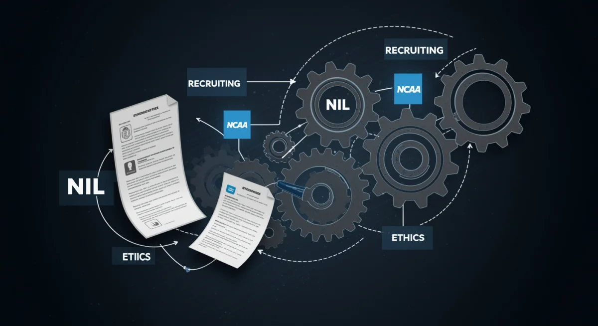 Complex compliance mechanisms for NCAA rules and regulations.