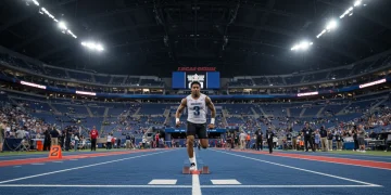 NFL Combine prospect poised for 40-yard dash at Lucas Oil Stadium