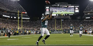 NFL player scoring game-winning touchdown in 2024 season