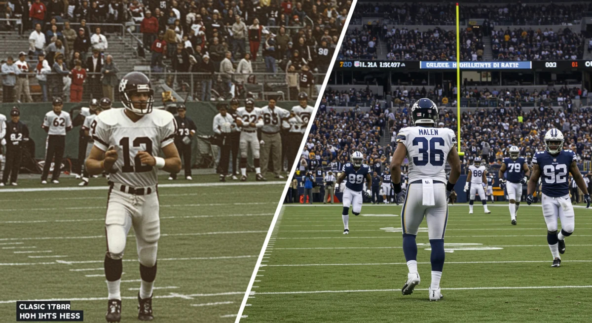 Comparison of old and new NFL highlight presentations