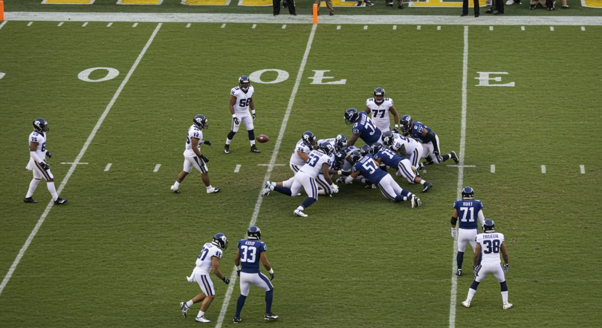 Strategic onside kick recovery by an NFL special teams unit in 2024.