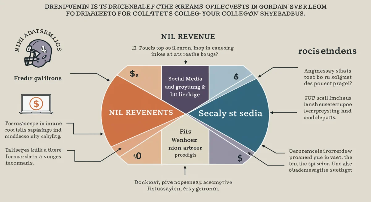 Infographic showing diverse NIL revenue streams for college athletes