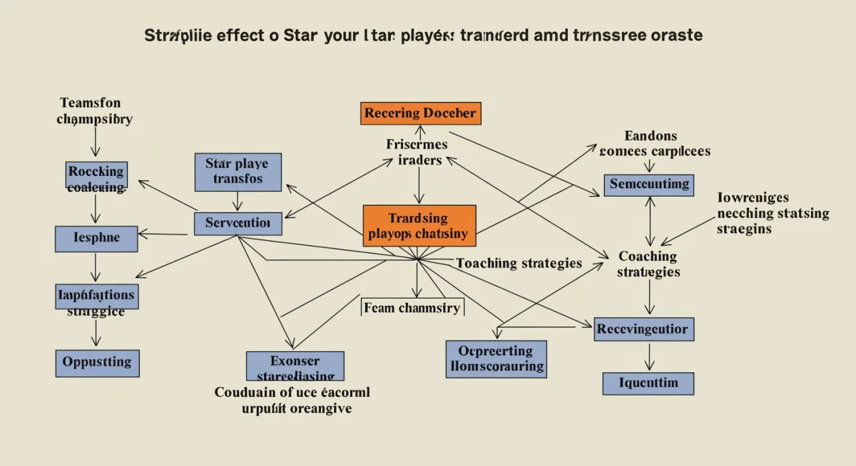 Diagram showing the ripple effect of a star player's transfer on college programs