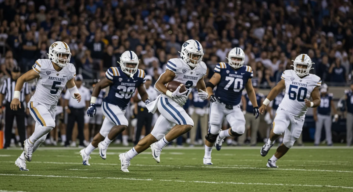 Special teams player returning a punt for a touchdown in NFL Week 10