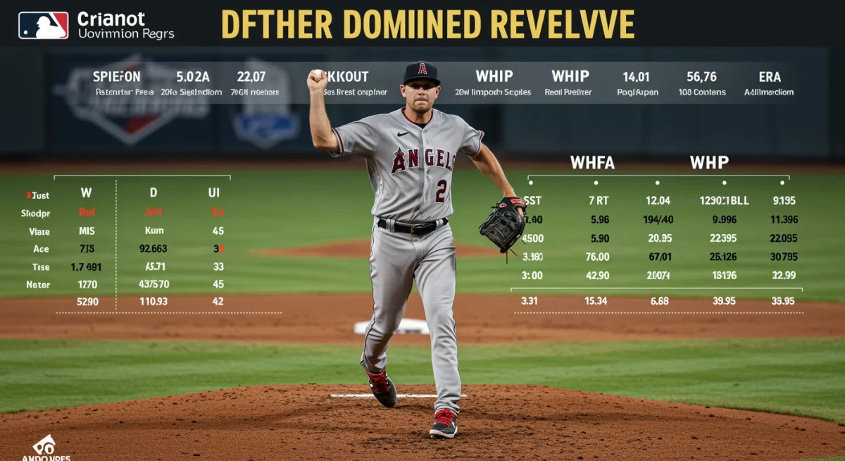 Infographic of a dominant MLB reliever's 2025 pitching statistics
