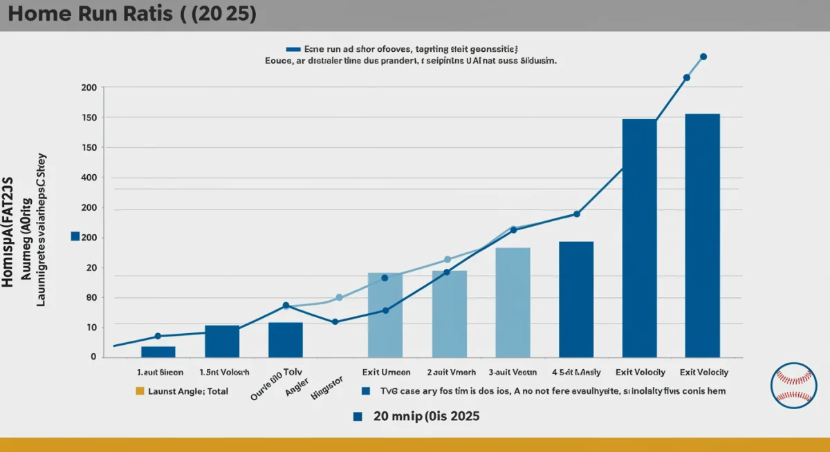 Infographic showing MLB home run statistics and trends from 2020-2025